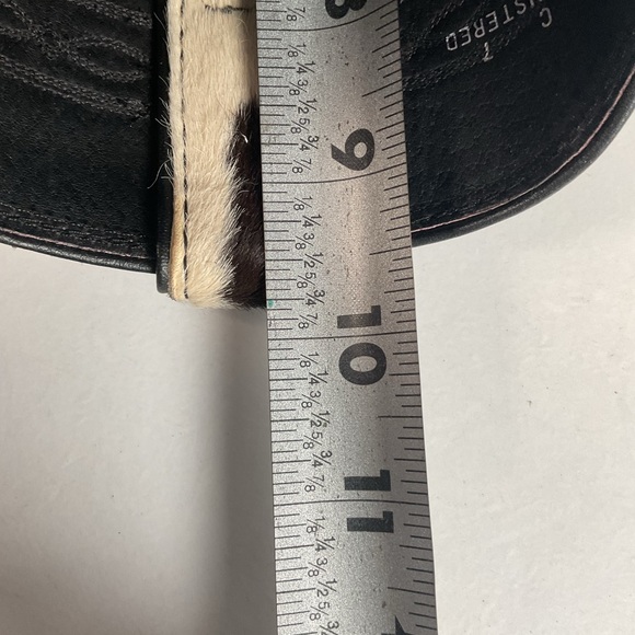 Justin Calf Hair On Cow Hide Pony Cowgirl Roper Boots 6 B Western USA Made - Picture 5 of 15